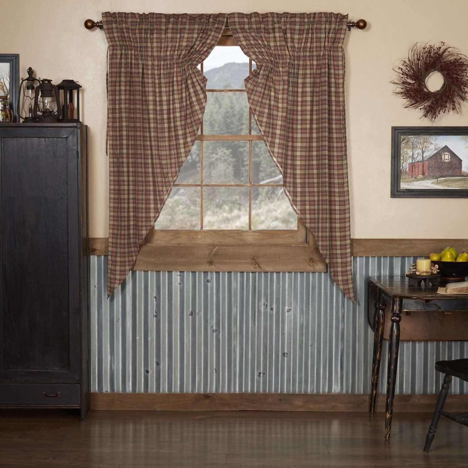 Crosswoods Prairie Short Panel Curtain Set of 2 63x36x18 - The Fox Decor
