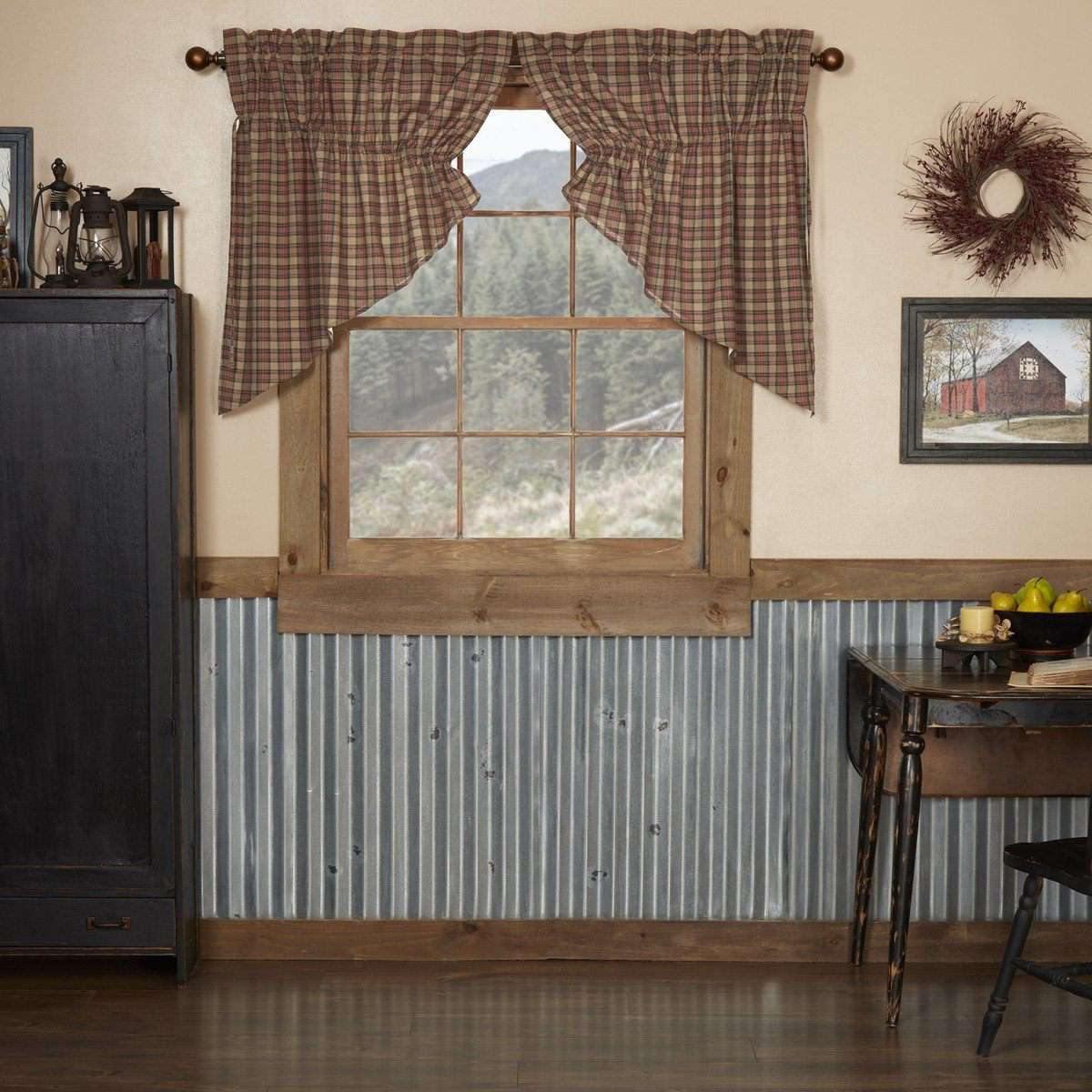 Crosswoods Prairie Swag Curtain Set of 2 36x36x18 VHC Brands - The Fox Decor