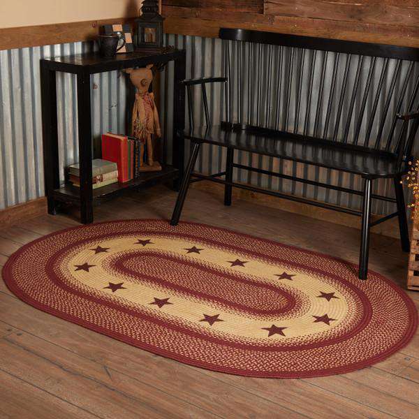 Jolie Braided Jute Oval Braided Rugs with Rug Pad - VHC Brands