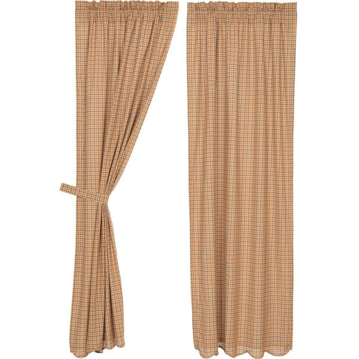 Millsboro Panel Curtain Scalloped Set of 2 84
