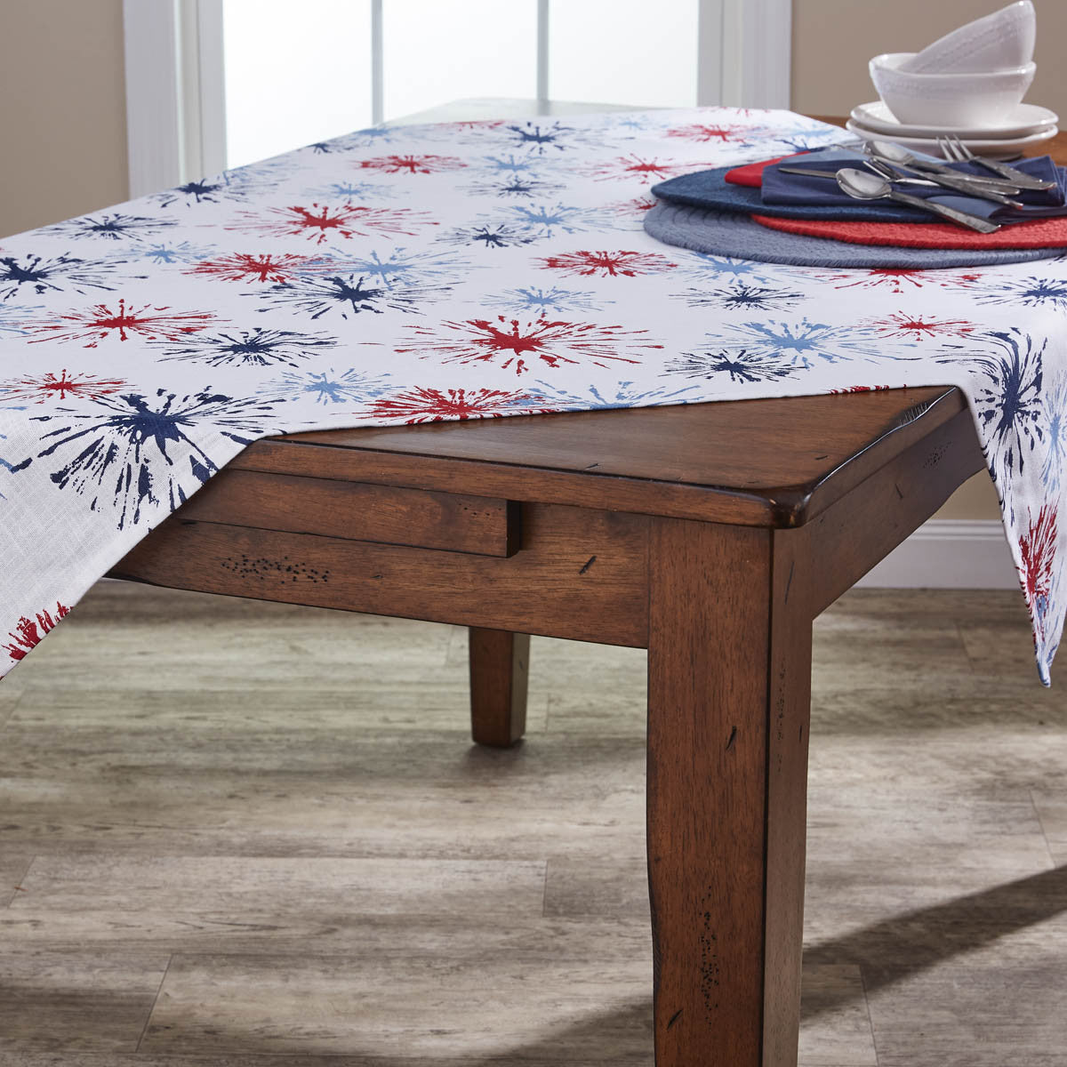 Fireworks Tablecloth 60" X 84" - The Fox Decor