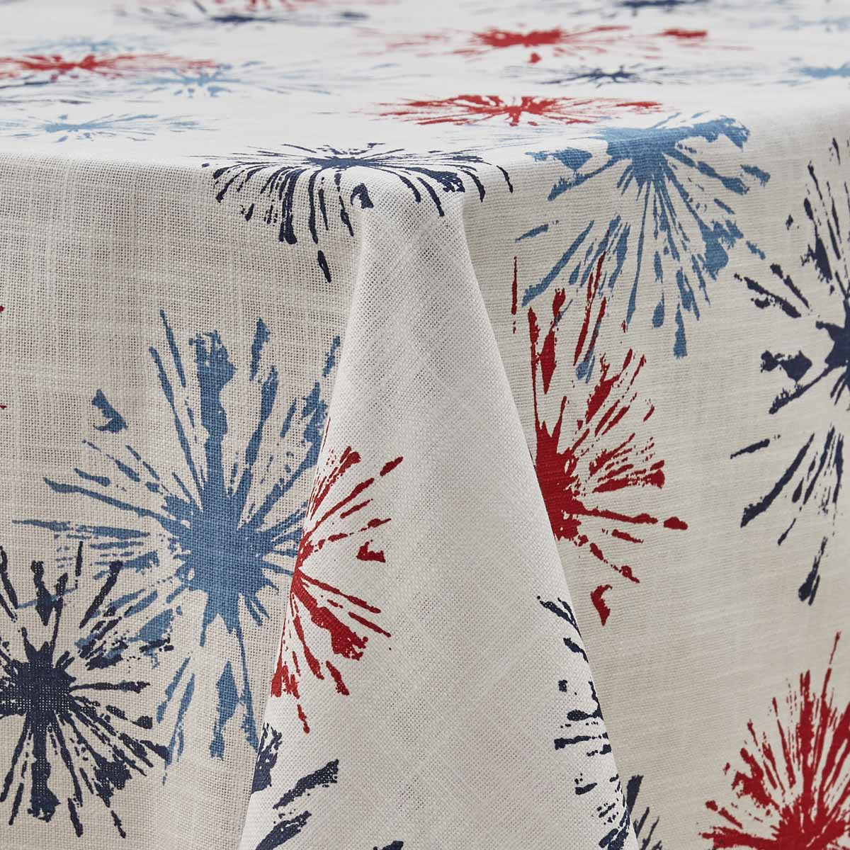 Fireworks Tablecloth 60" X 84" - The Fox Decor