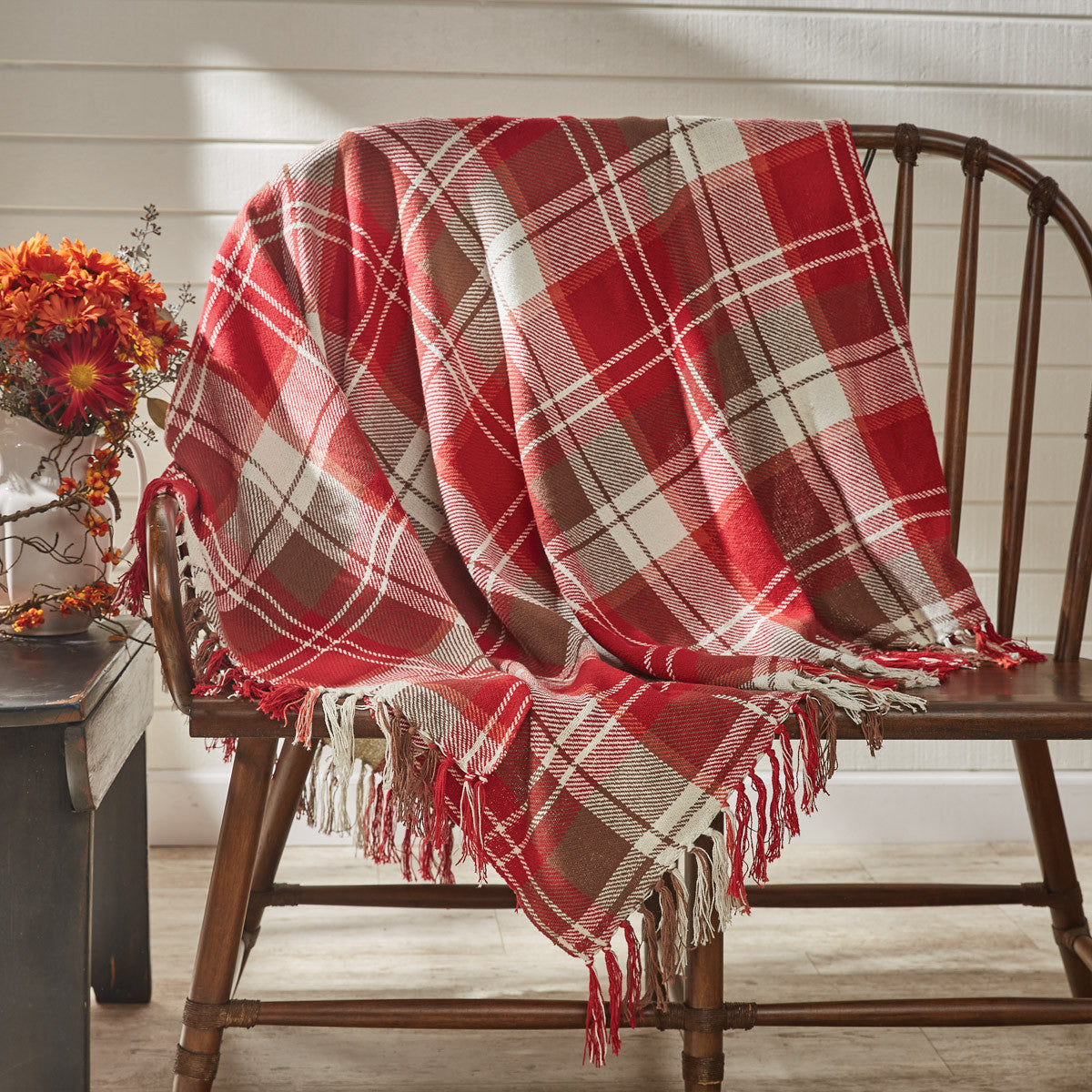 Fireside Plaid Throw - 50" X 60" Park Designs - The Fox Decor