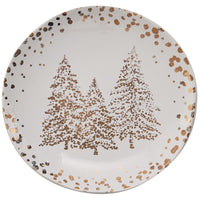 Golden Christmas Salad Plate - Set of 2 Park Designs - The Fox Decor