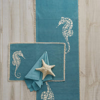 Thumbnail for Seahorse Print Table Runner - 72