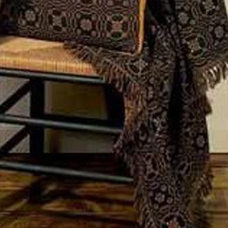 Black Mustard Loverã¦™??S Knot Jacquard Afghan AF130011 - The Fox Decor