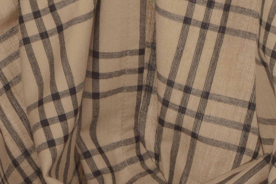 Sawyer Mill Charcoal Plaid Balloon Valance Curtain VHC Brands - The Fox Decor