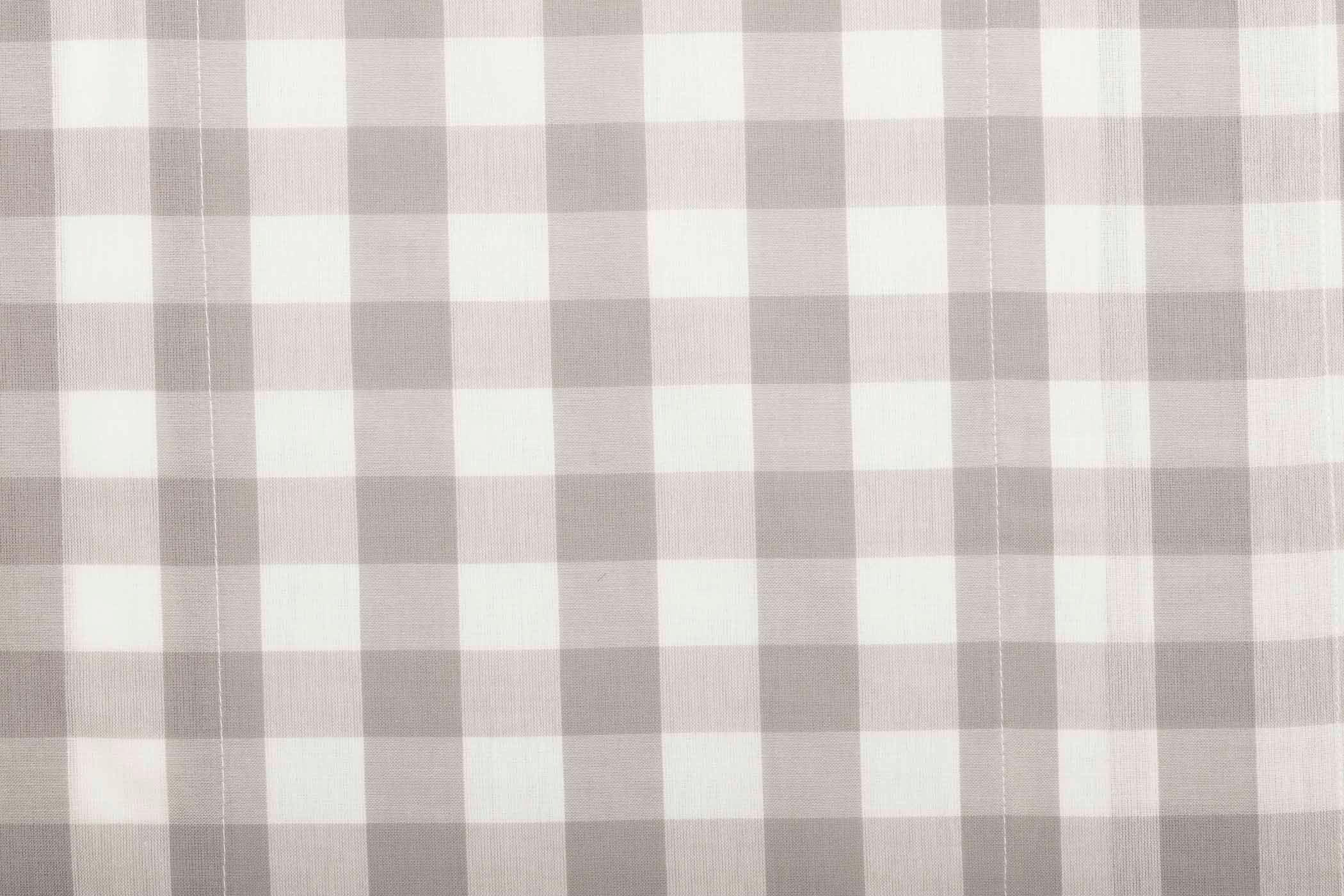 Annie Buffalo Grey Check Prairie Long Panel Curtain Set of 2 - The Fox Decor