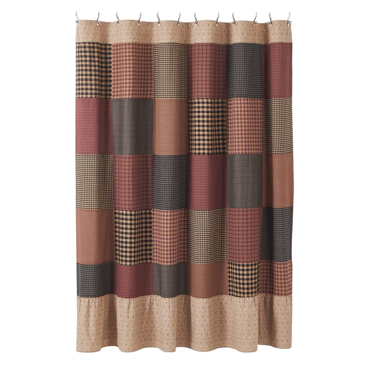 Maisie Patchwork Shower Curtain 72x72 VHC Brands - The Fox Decor