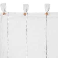 Thumbnail for Stitched Burlap White Panel Curtain Set of 2 84x40 VHC Brands - The Fox Decor