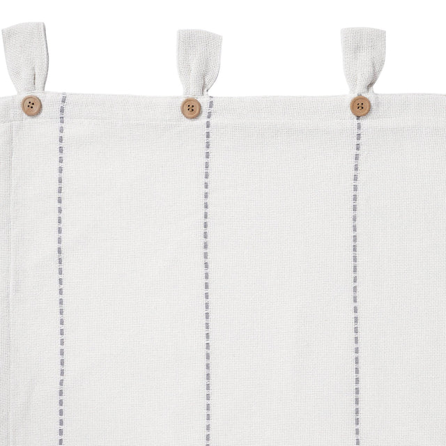 Stitched Burlap White Valance Curtain 16x60 VHC Brands - The Fox Decor