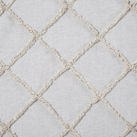 Frayed Lattice Oatmeal Short Panel Curtain Set of 2 63x36 VHC Brands - The Fox Decor