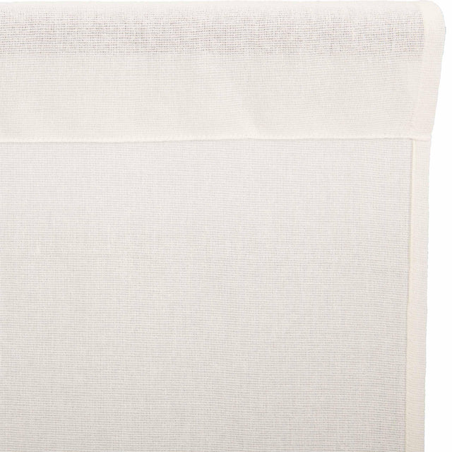 Tobacco Cloth Antique White Valance Curtain Fringed 16x90 - The Fox Decor