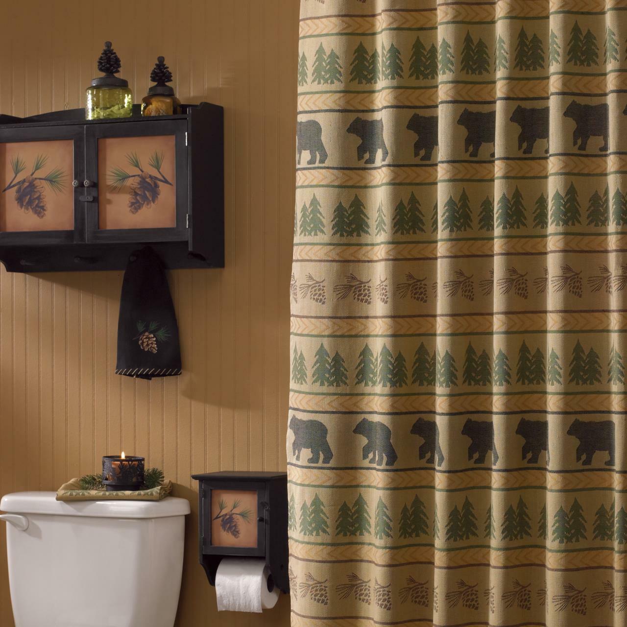 Bear Tracks Shower Curtain 72