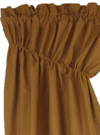 Primitive Ticking Mustard Mustard Gathered Swag C6236204 - The Fox Decor