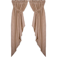 Cream Candlewicking Cream Gathered Swag Lined C6430005 - The Fox Decor