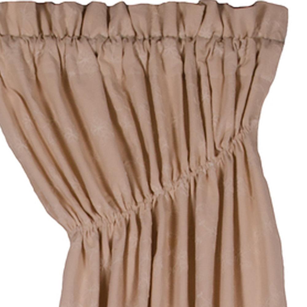 Cream Candlewicking Cream Gathered Swag Lined C6430005 - The Fox Decor