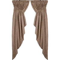 Taupe Candlewicking Taupe Gathered Swag Lined C6440038 - The Fox Decor