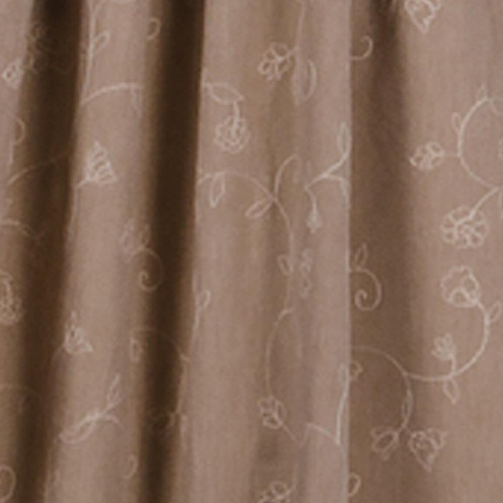 Taupe Candlewicking Taupe Gathered Swag Lined C6440038 - The Fox Decor