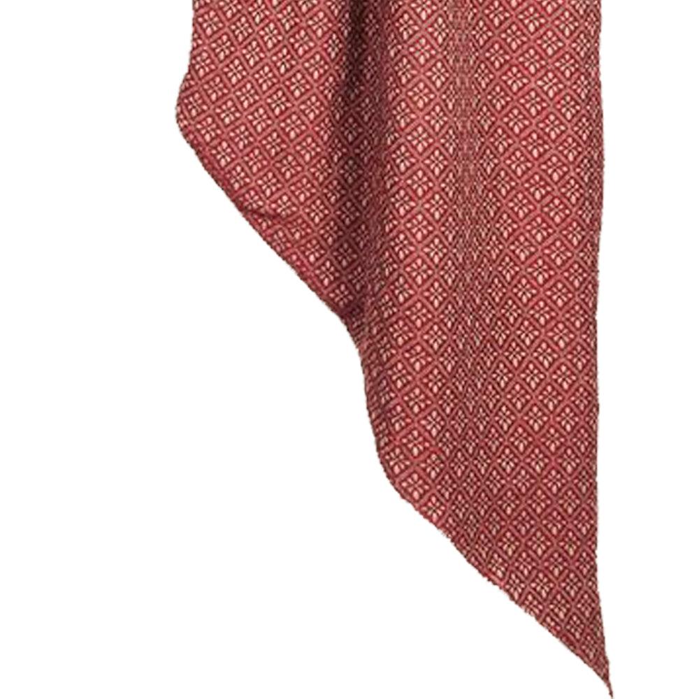 Barn Red Oat Philmont Jacquard Gathered Swag Lined C6850017 - The Fox Decor