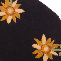 Sunflower Power Candle Mat Black Set Of Two CMDG0037 - The Fox Decor