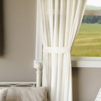 Colonial Blue Cream Grain Sack Stripe Bed Cover Queen CQ165014 - The Fox Decor