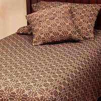 Black Tan Marshfield Jacquard Bed Cover Twin CT106011 - The Fox Decor