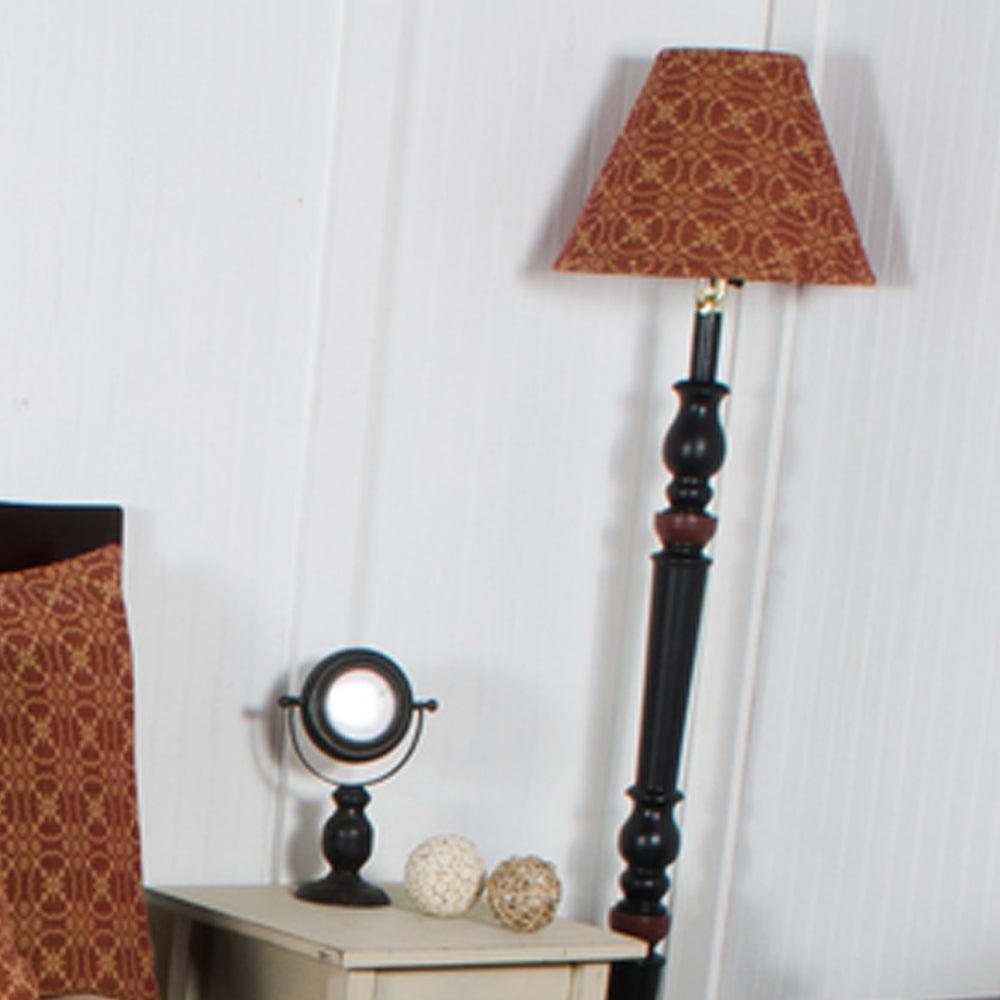 Barn Red Tan Marshfield Jacquard Bed Cover Twin CT106017 - The Fox Decor