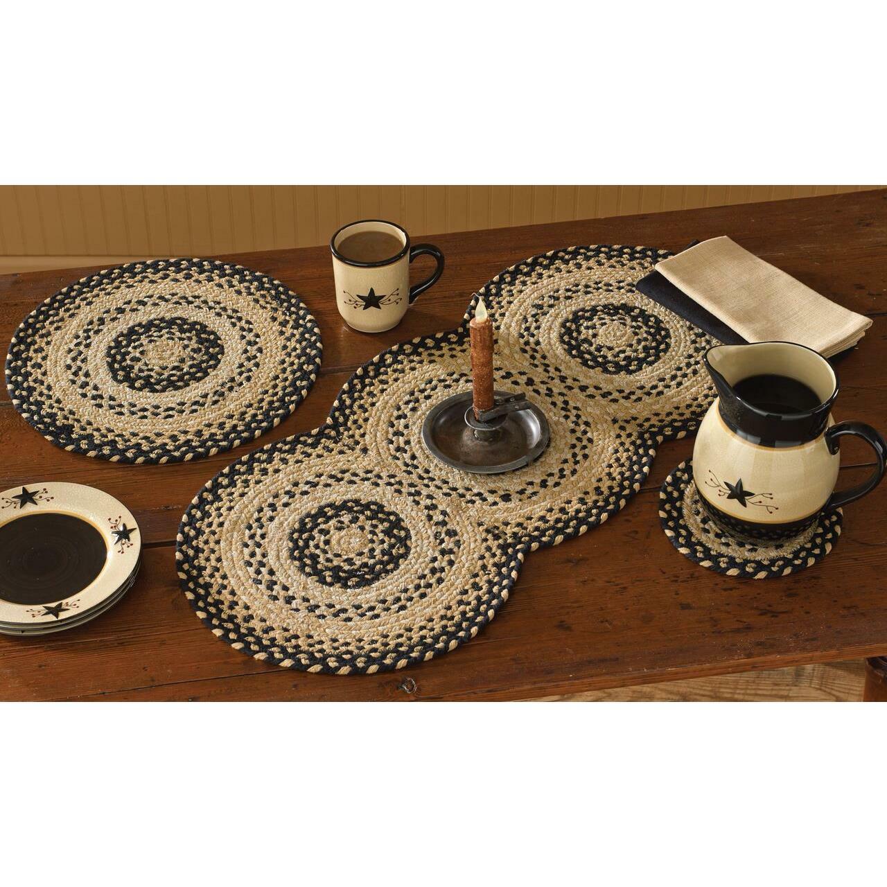 Cornbread Braided Table Runner - 34"L Park Designs - The Fox Decor