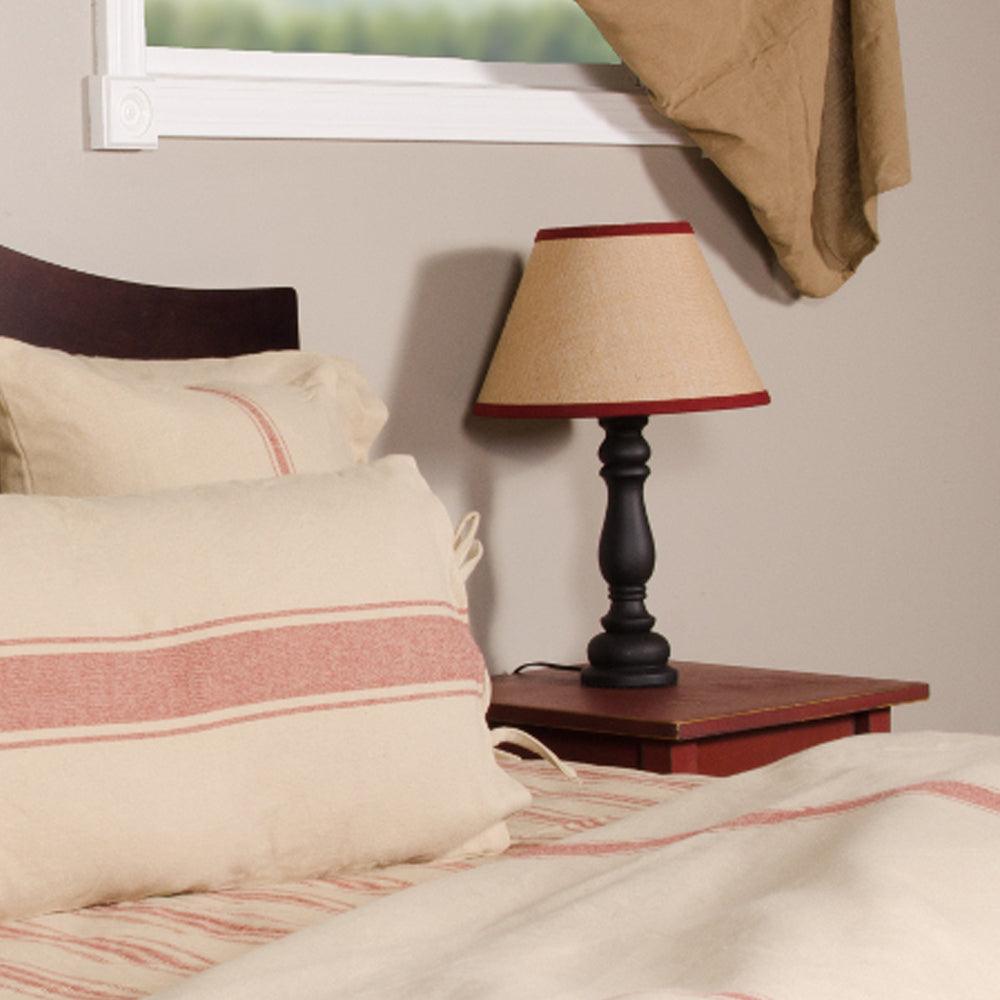 Oat Barn Red Grain Sack Solid Duvet Cover (Tie Closure) DQ164017 - The Fox Decor