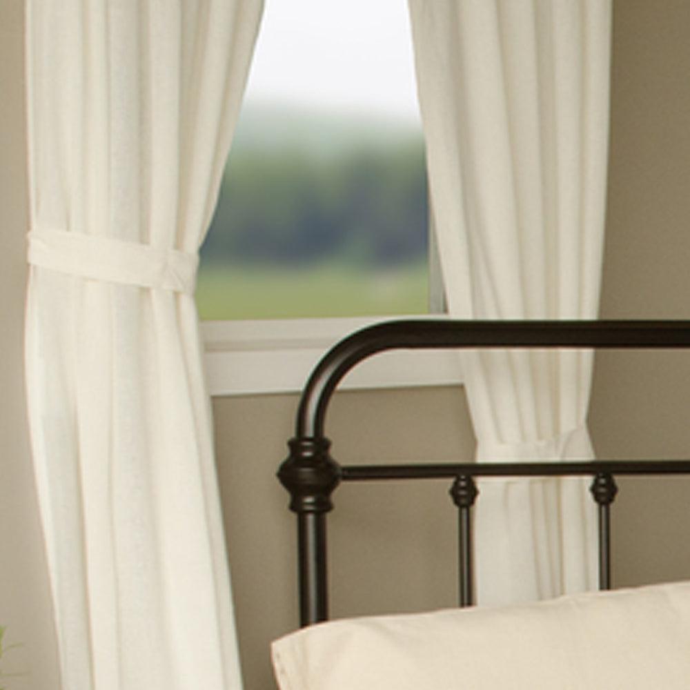 Grain Sack Stripe Cream Pewter Queen Duvet Cover DQ165065 - The Fox Decor