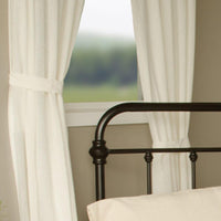 Grain Sack Stripe Cream Pewter Queen Duvet Cover DQ165065 - The Fox Decor