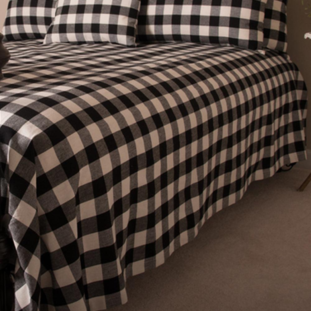Buffalo Check Queen Duvet Cover (Tie Closure) DQ510011 - The Fox Decor