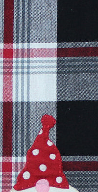 Thumbnail for Winter Plaid Black, Red, Cream towel ET042019