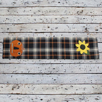 2 in 1 Primitive Fall Plaid Sunflower, Jack-o-lantern Towel Set of two ET220017 - The Fox Decor