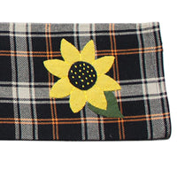 2 in 1 Primitive Fall Plaid Sunflower, Jack-o-lantern Towel Set of two ET220017 - The Fox Decor