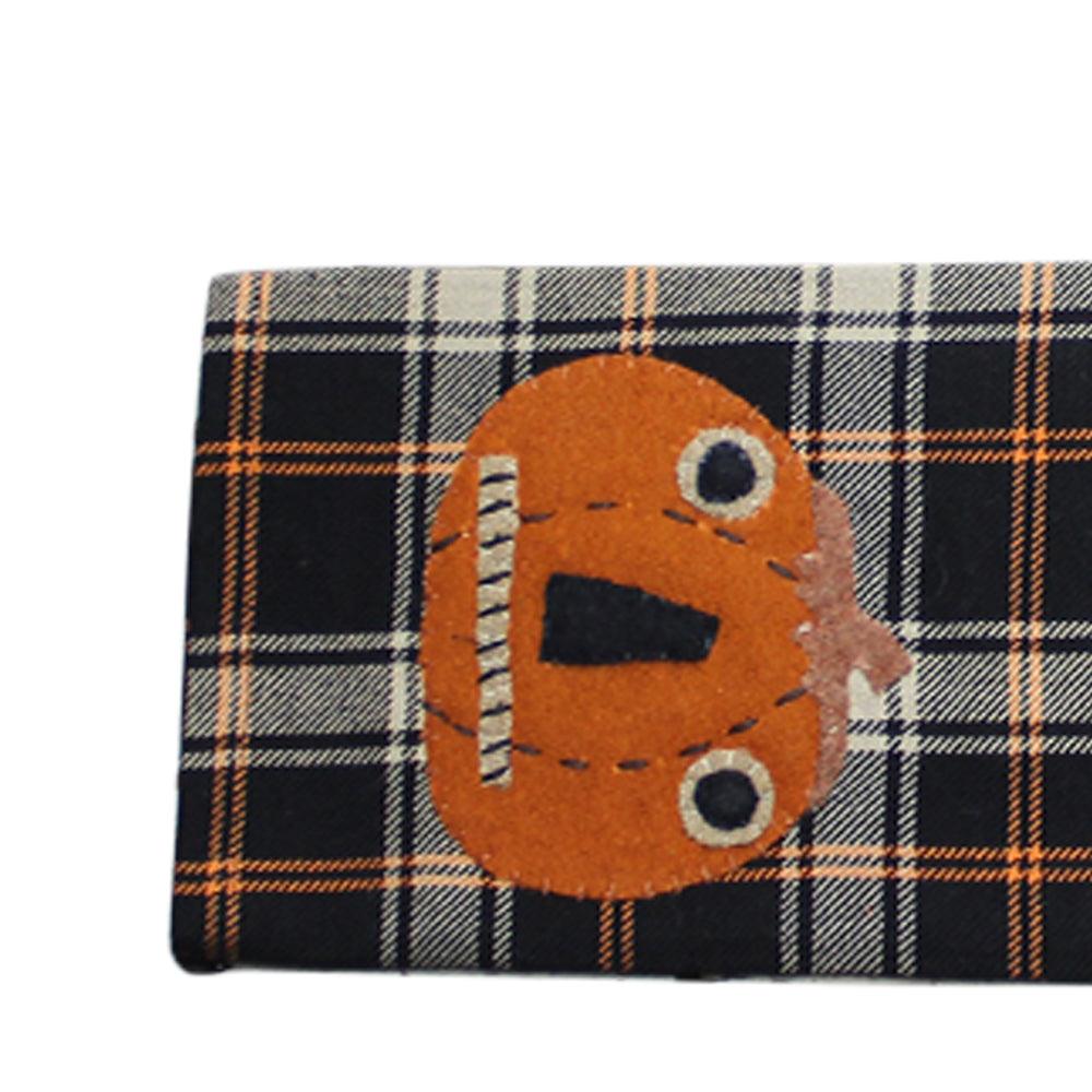 2 in 1 Primitive Fall Plaid Sunflower, Jack-o-lantern Towel Set of two ET220017 - The Fox Decor