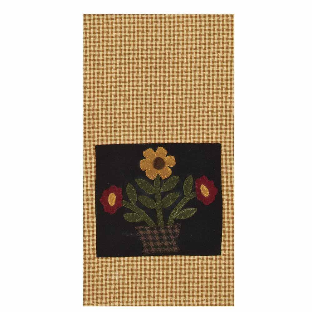 Black Mustard Blooms Towel Set Of Two ETAR0101 - The Fox Decor