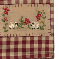 Barn Red Nutmeg 2 Sheep Towel Set Of Two ETAS0050 - The Fox Decor