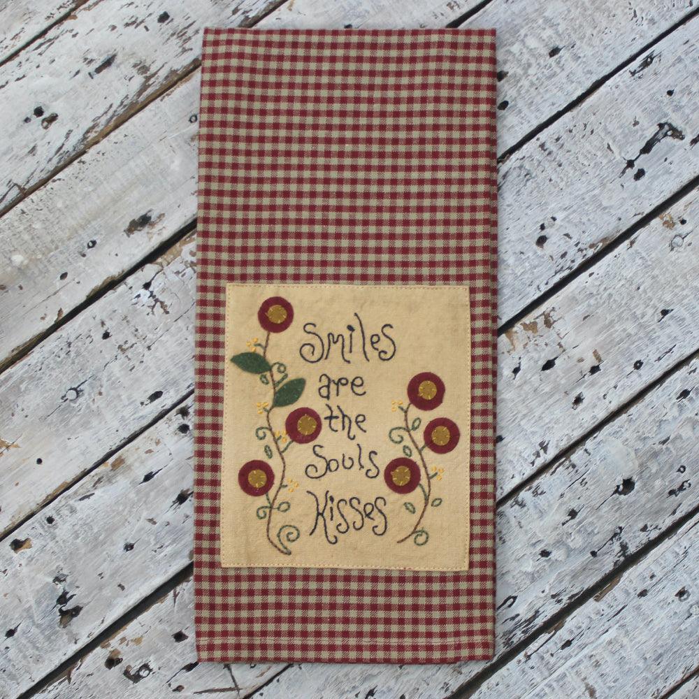 Smiles are the Souls Kisses Towel Set of two ETAS5500 - The Fox Decor