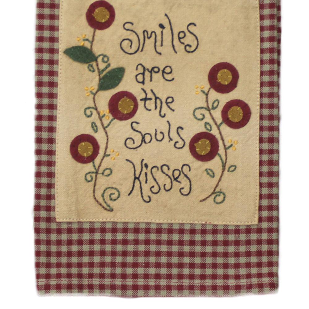 Smiles are the Souls Kisses Towel Set of two ETAS5500 - The Fox Decor