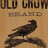 Tea Dyed Old Crow Towel Set Of Two ETBJ0010 - The Fox Decor