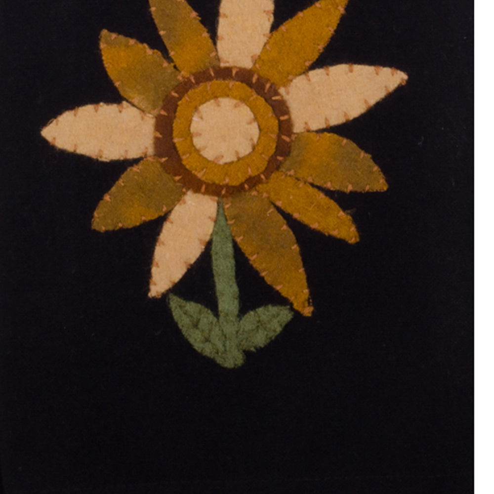 Sunflower Power Towel Black Set Of Two ETDG0037