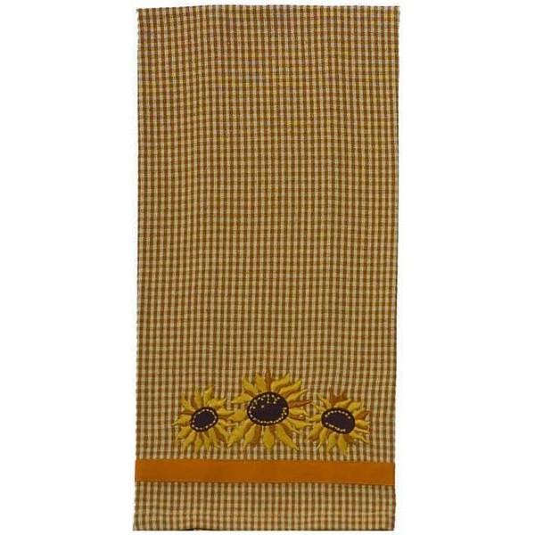 Mustard - Nutmeg Sunflowers Towel - Set of Two - Interiors by Elizabeth