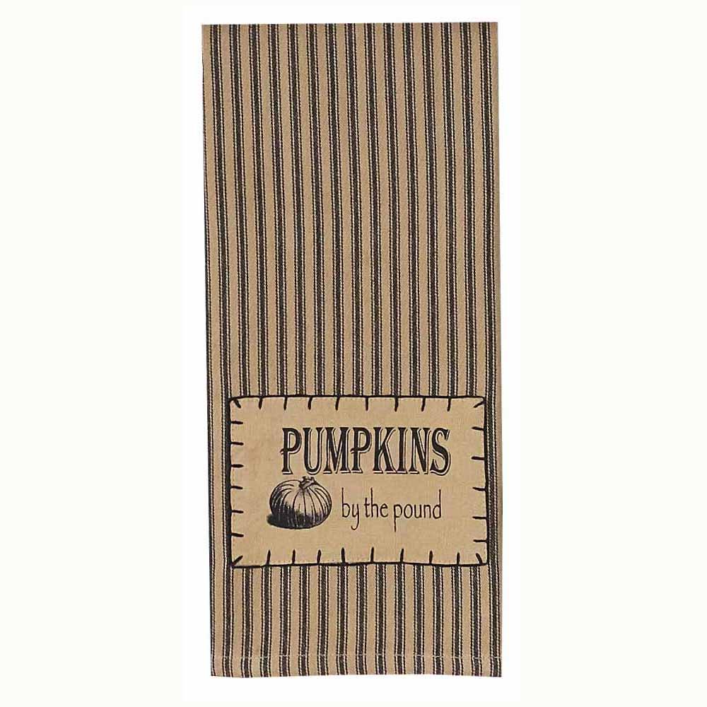 Pumpkins By The Pound Tea Dyed Towel Set Of Two ETLD0018 - The Fox Decor