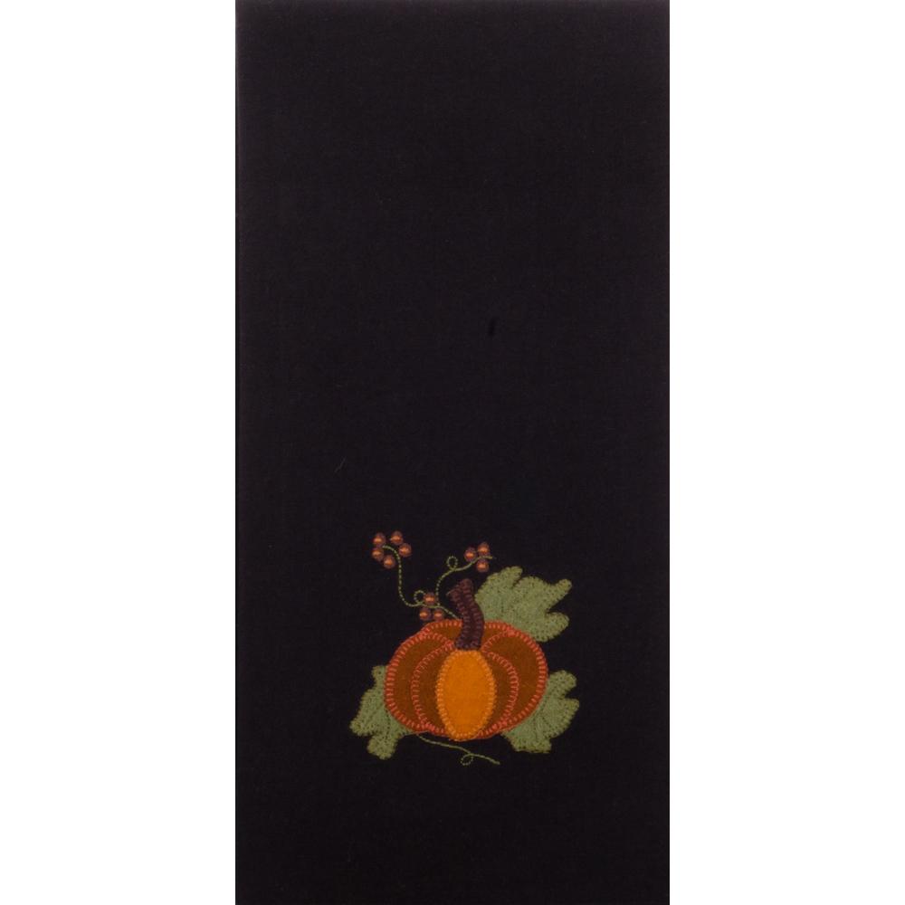 Pick A Pumpkin Towel Black Set Of Two ETRE0193 - The Fox Decor