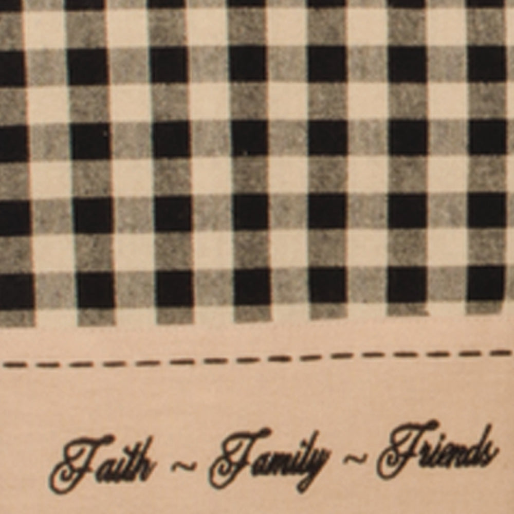 Black Nutmeg Faith Family Friends Towel Set Of Two - Interiors by Elizabeth