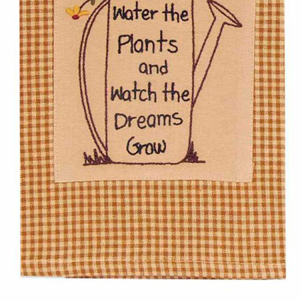 Mustard Nutmeg Watch Dreams Grow Towel Set Of Two - Interiors by Elizabeth