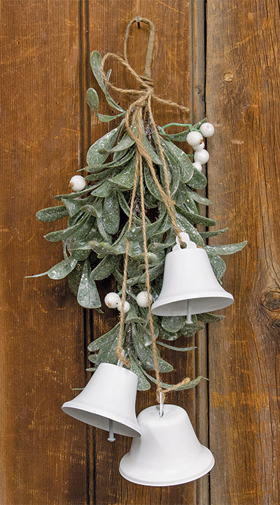 Ice Kissed Mistletoe Hanging Teardrop - The Fox Decor