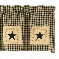 Thumbnail for Farmhouse Star Patch Valance Park designs - The Fox Decor